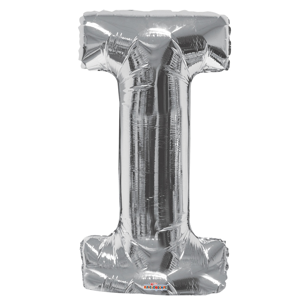 34" Letter I Silver Kaleidoscope