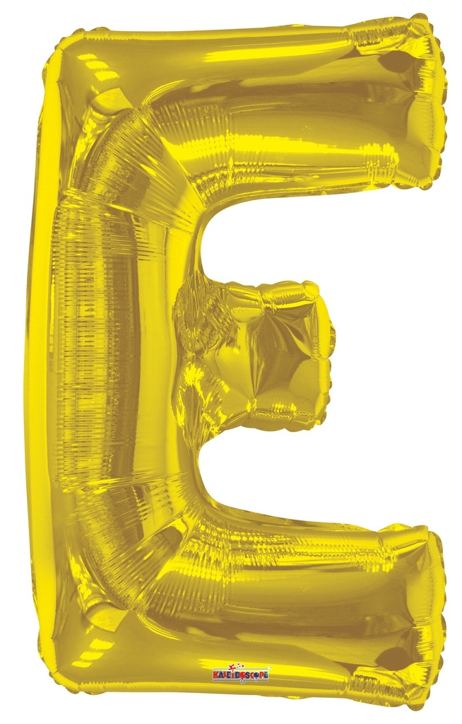 34" Letter E Gold Kaleidoscope