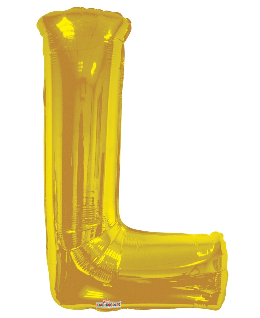 34" Letter L Gold Kaleidoscope