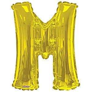 34" Letter M Gold Kaleidoscope