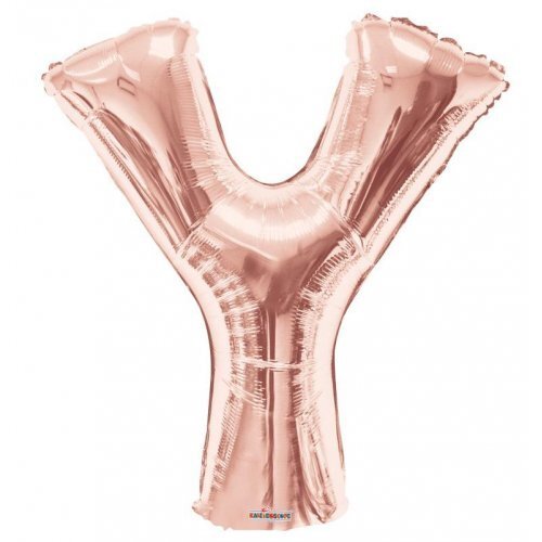 34" Letter Y Rose Gold Kaleidoscope