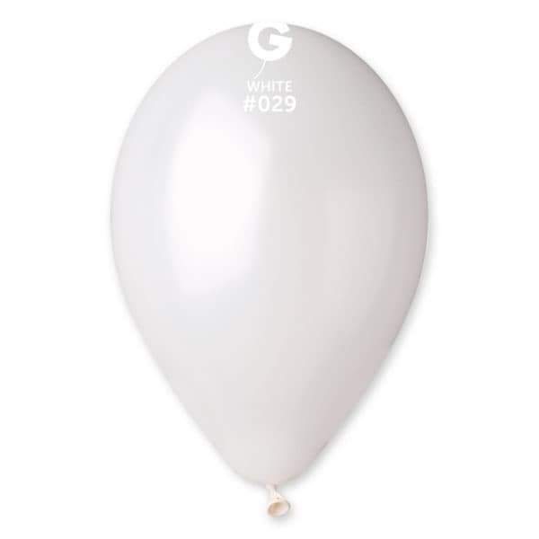 12" GM110 Metallic White #029 50 pcs