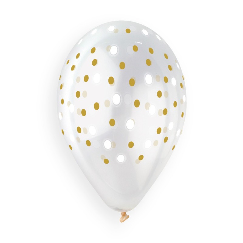 13" GS120 Golden Dots Crystal #1037 5 pcs.