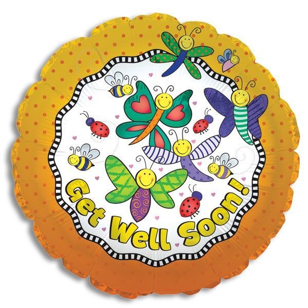 17" Get Well Butterflies & Bugs