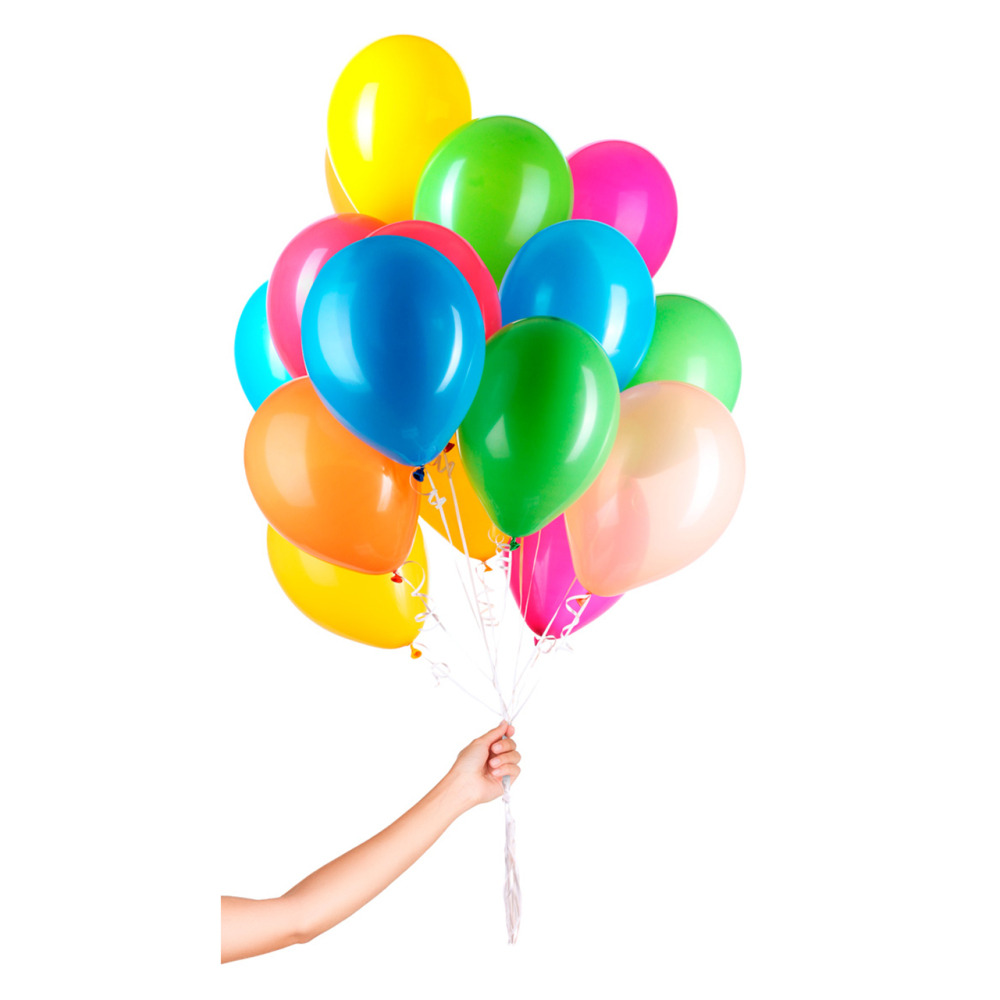 12" Globo Latex con Helio y cinta 1 pcs