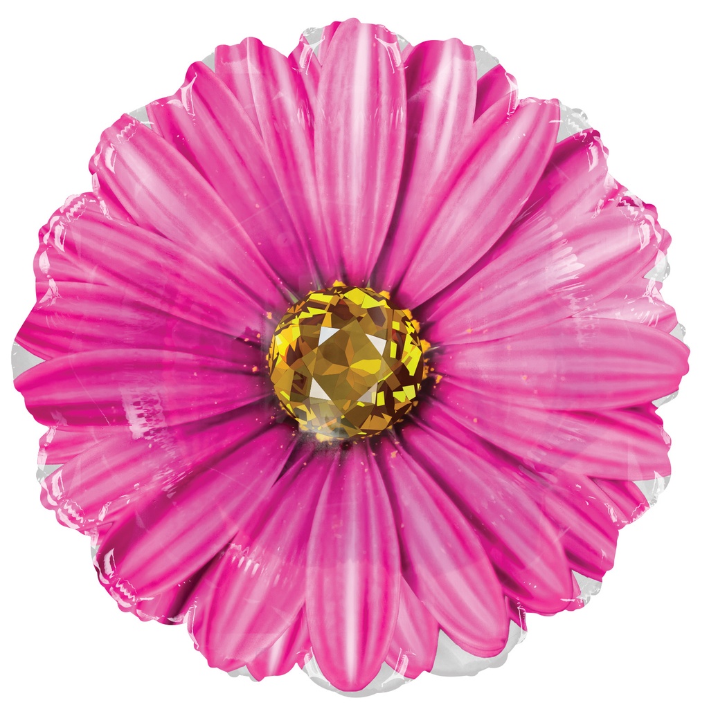 18" Hot Pink Rhinestone Daisy