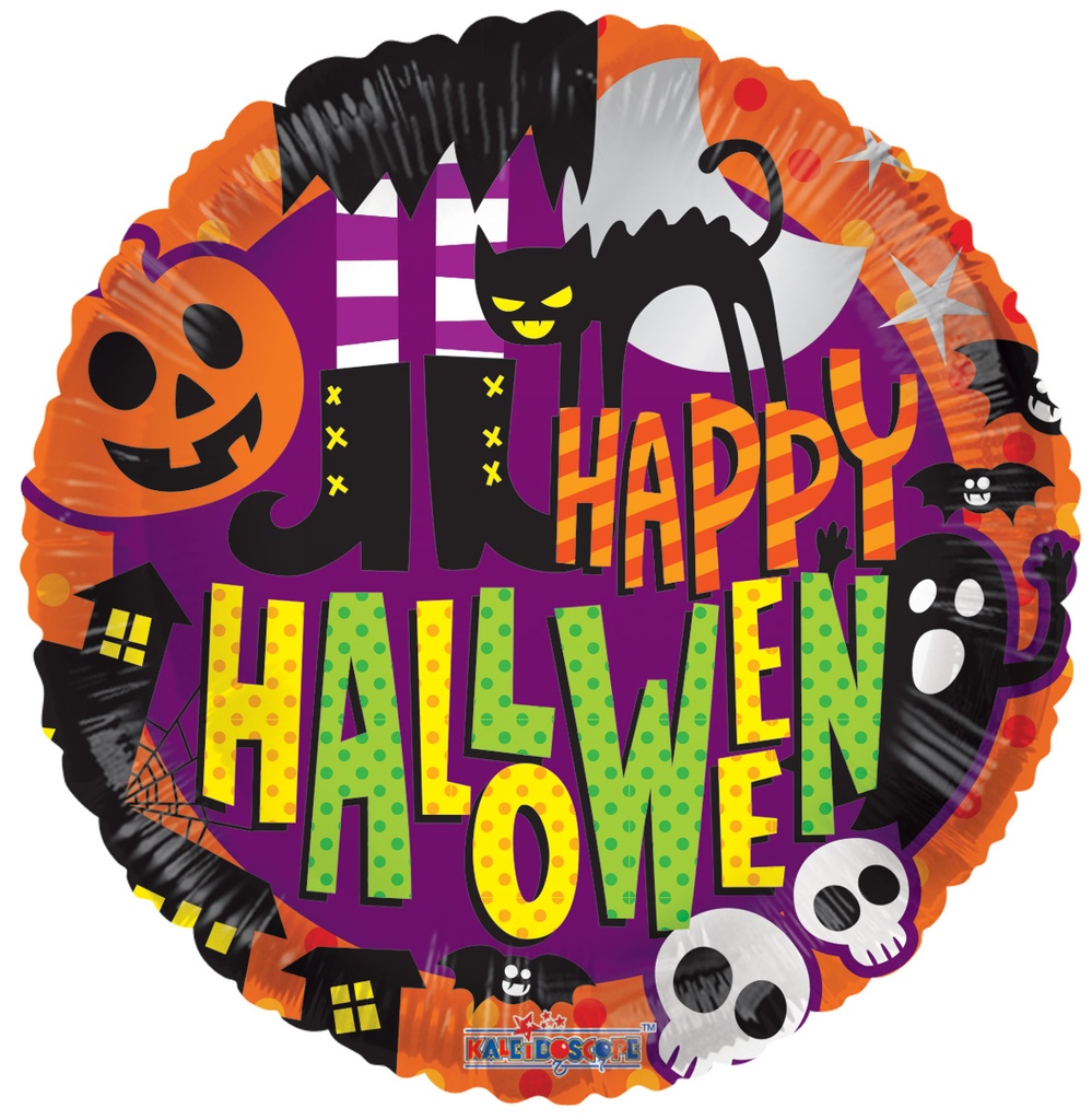 18" Halloween Black Cat