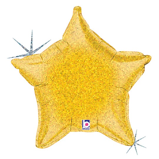 21 inch Gold Holo Star