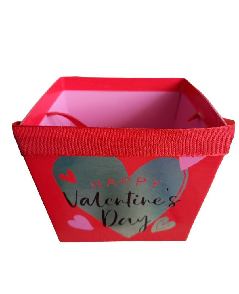 Caja Carton Roja Cuadrado 12.7 x 12.7 x 10.8 cm