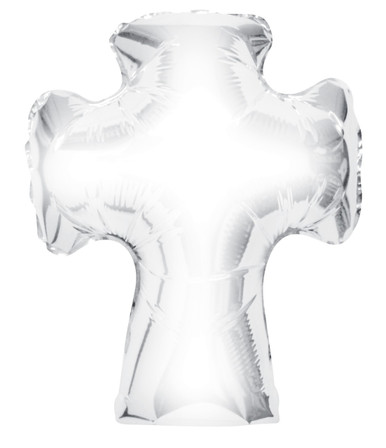28" Jumbo Chrome Silver Religious Cross