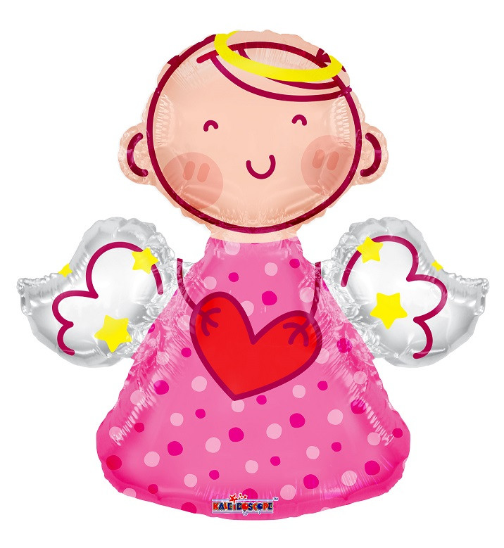 28" Pink Angel Girl