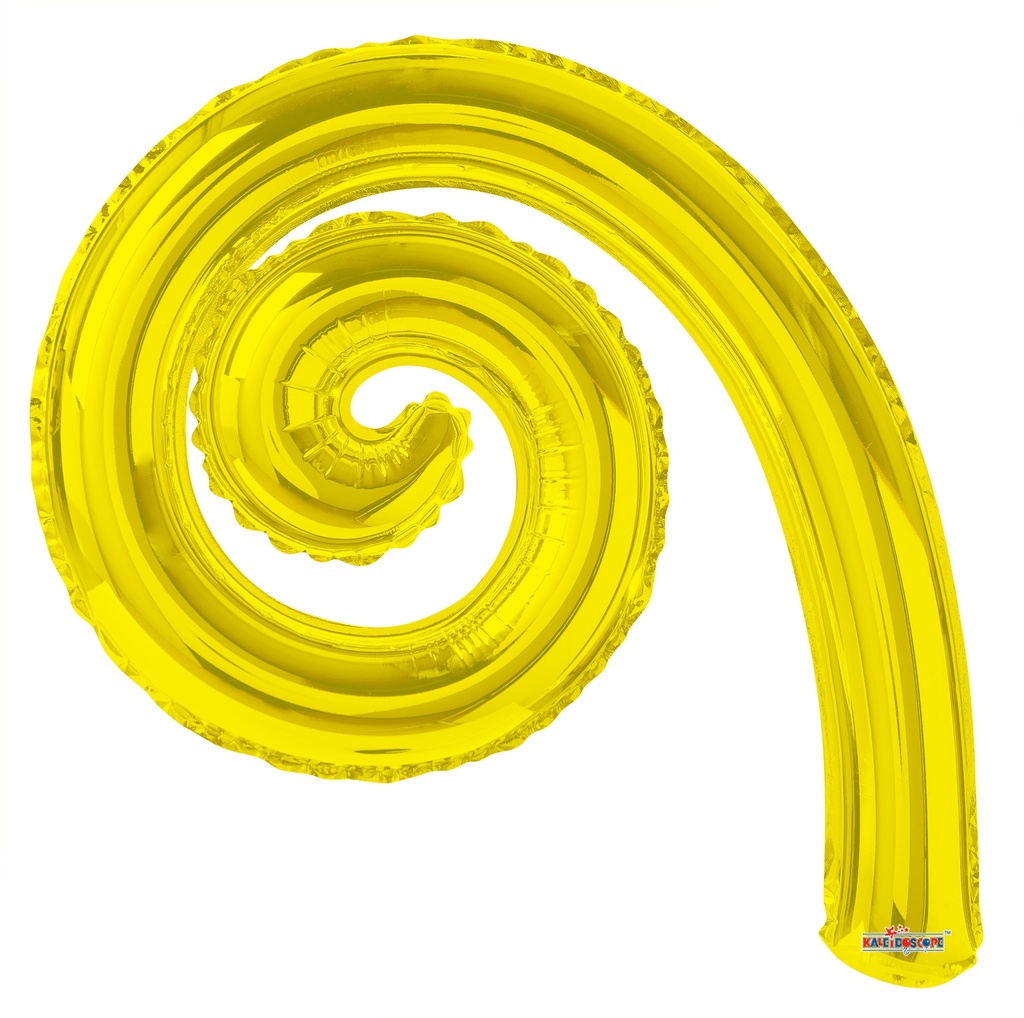14" Kurly Spiral Yellow 2 pcs