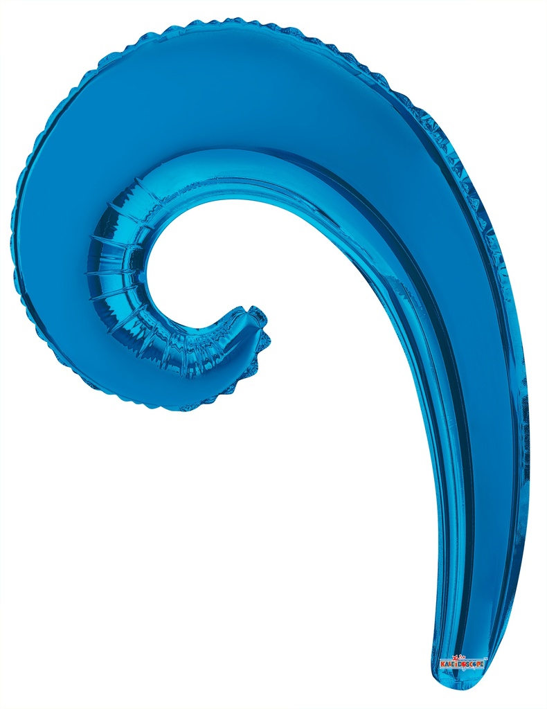 14" Kurly Wave Spiral Royal Blue 2 pcs