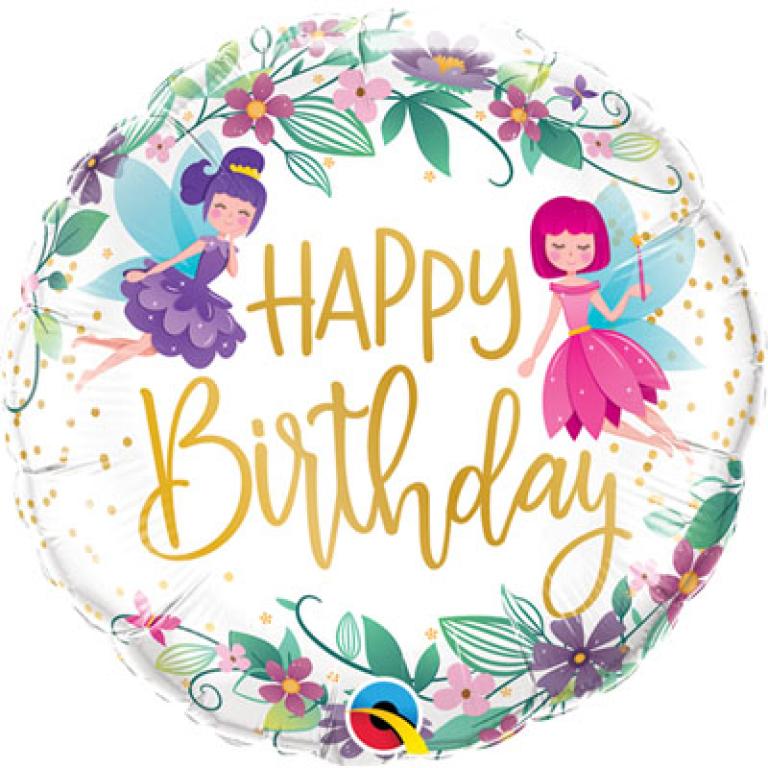 18" Happy Birthday Fairies