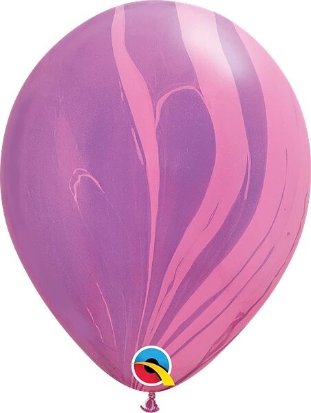 11" Pink Violet Rainbow SuperAgate™ 5 pcs