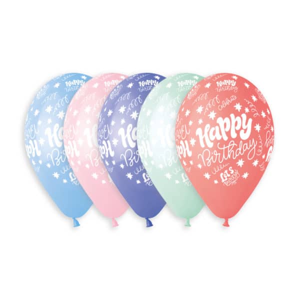 13" GS120 Happy Birthday #750 10 pcs