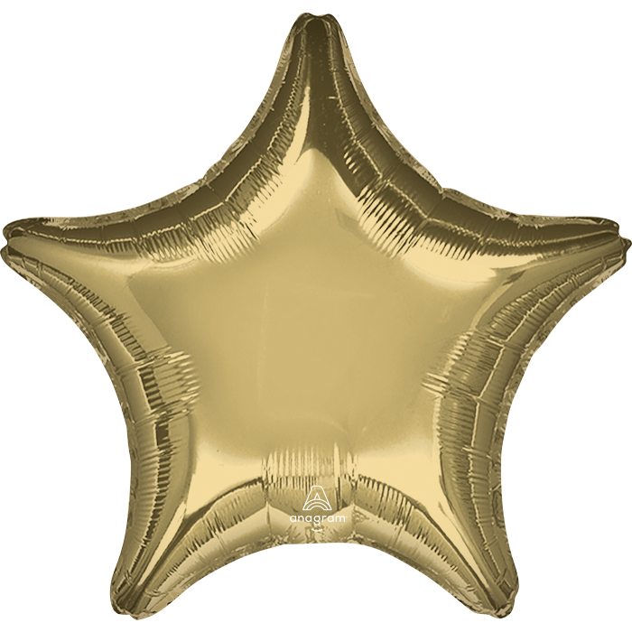18" White Gold Star