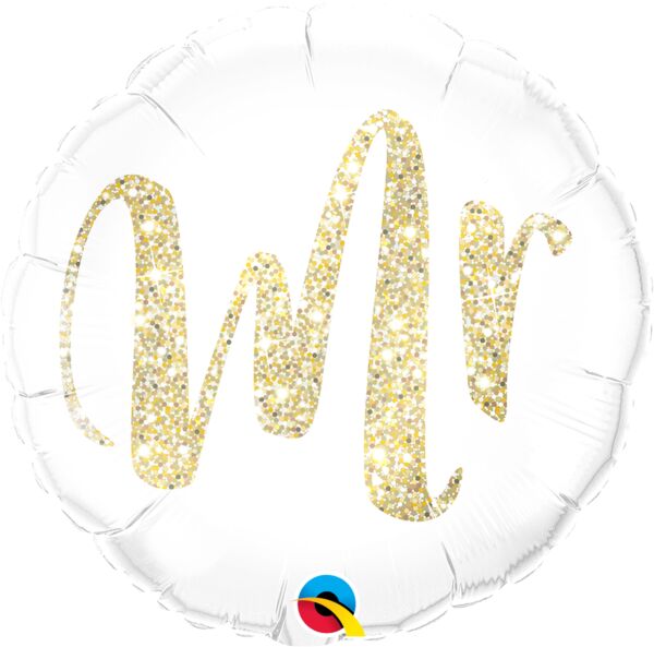 18" Mr. Glitter Gold