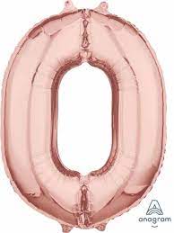16" Number O Rose Gold Anagram