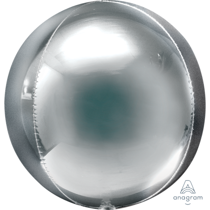 21" Silver Jumbo Orbz