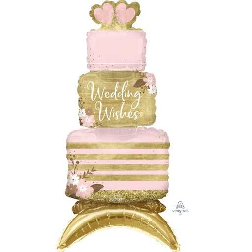 [425338] 25" Wedding Cake Centerpiece