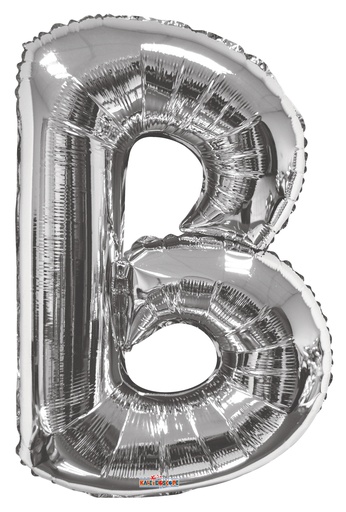 [15231-34] 34" Letter B Silver Kaleidoscope