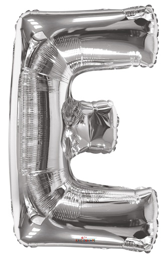 34" Letter E Silver Kaleidoscope