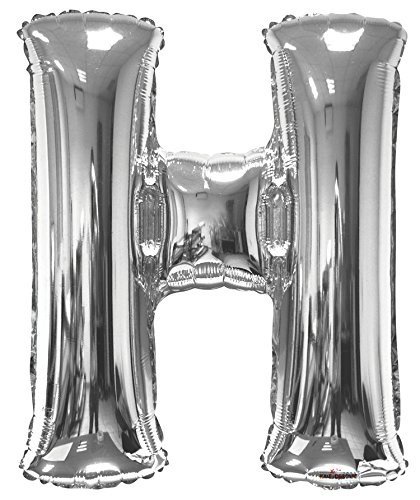 [15237-34] 34" Letter H Silver Kaleidoscope