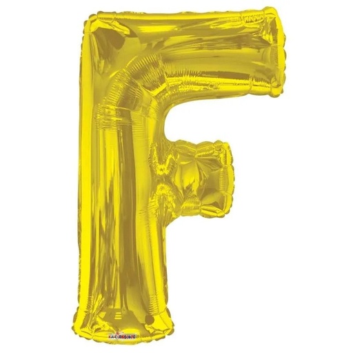 [105224] 34" Letter F Gold Kaleidoscope