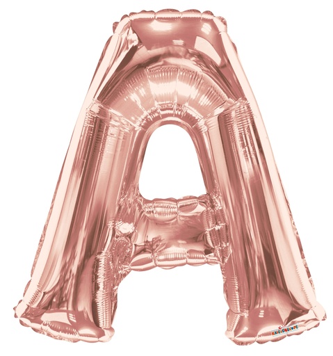 [108775] 34" Letter A Rose Gold Kaleidoscope