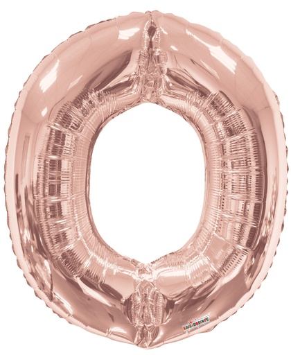 [108911] 34" Letter O Rose Gold Kaleidoscope