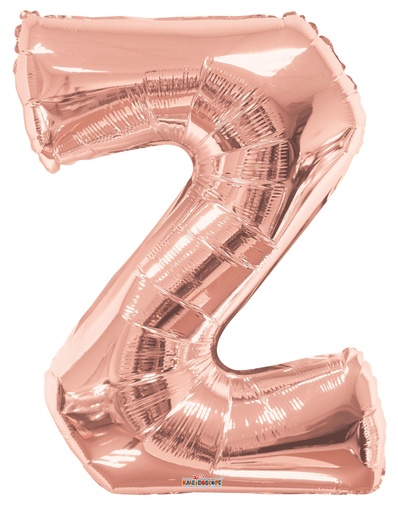 [109024] 34" Letter Z Rose Gold Kaleidoscope