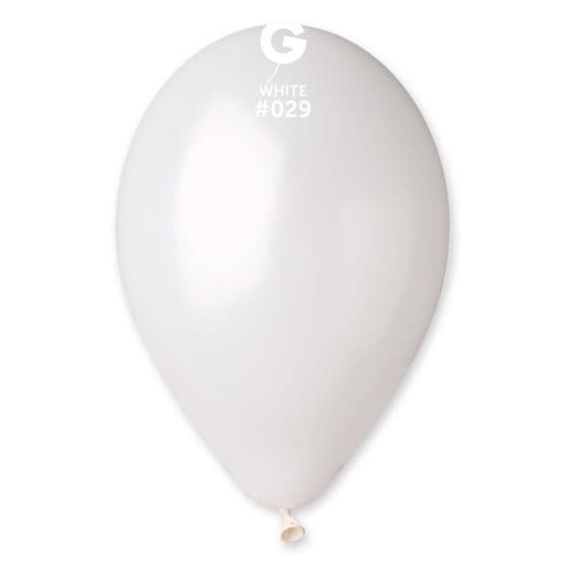 [112900] 12" GM110 Metallic White #029 50 pcs