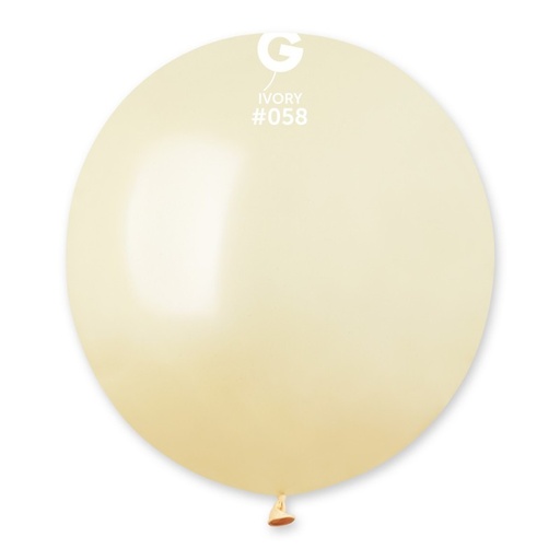 [155853] 19" GM150 Metallic Ivory #058 25 pcs