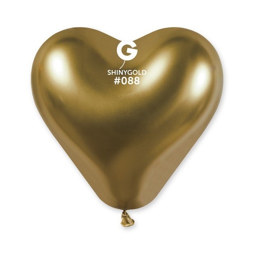 12" CRB120 Shiny Gold Heart #088 25 pcs