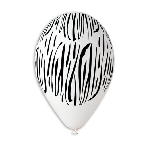 [923384] 12" GS110 Zebra Animal Stripes #418 5 pcs