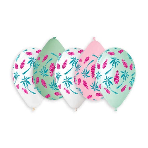 [924268] 13" GS120 Palms & Pineapples  #732 5 pcs.