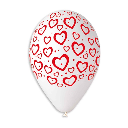 [934946] 12" GS110 Heart Dots #600 5 pcs.