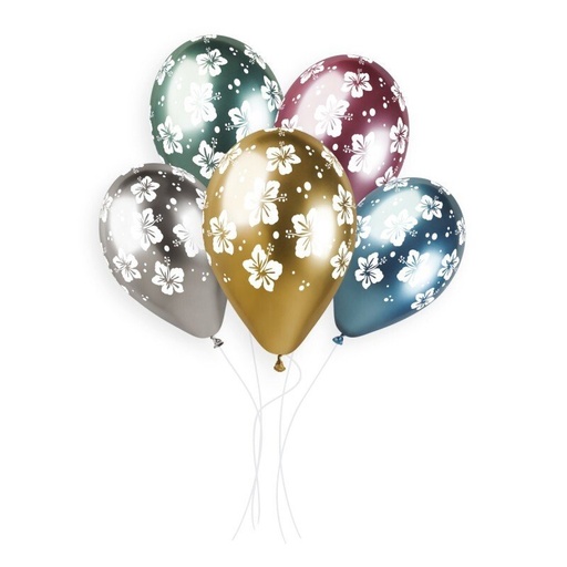 [939729] 13" GS120 Hibiscus Ass. #728 5 pcs.