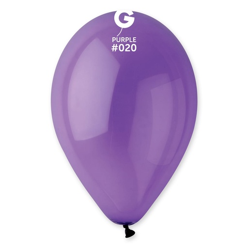 [112009] 12" G110 Purple Crystal #020 50 pcs