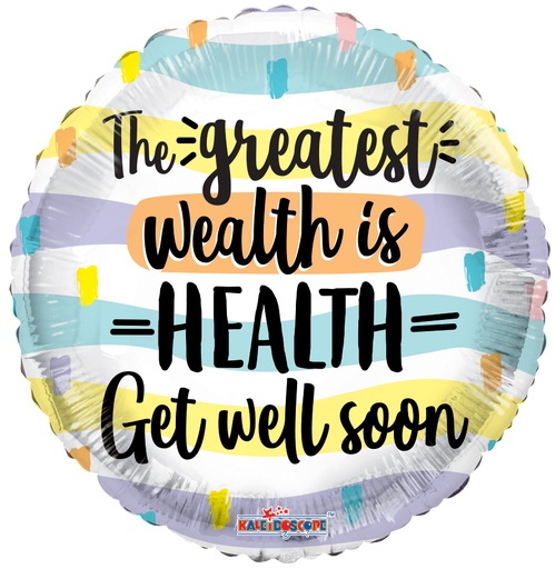 [15858-18] 18" Wealth Is Health
