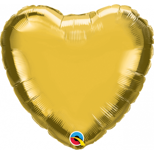 18" Metallic Gold Heart