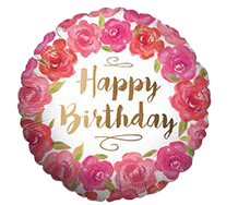 [a6180718] 18" Happy Birthday Flowers