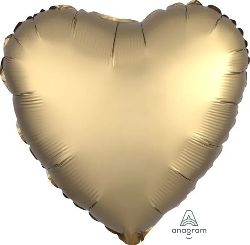 [36803] 17" Satin Luxe Gold Sateen Heart