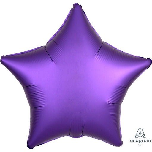 18" Satin Luxe Purple Royale Star
