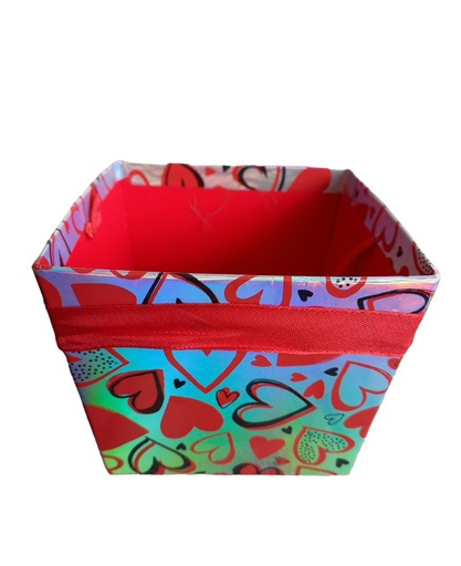 [WM1902VA25C] Caja Carton Plata Cuadrado 12.7 x 12.7 x 10.8 cm