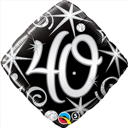 [30012] 18" 40th Birthday Elegant Sparkle