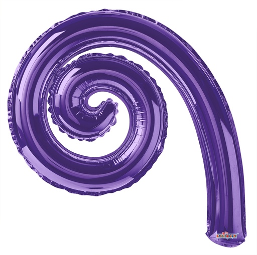 [19926] 14" Kurly Spiral Purple 2 pcs