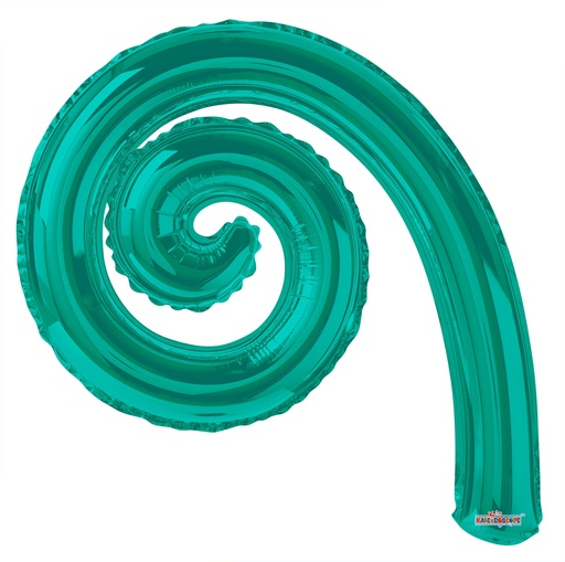 14" Kurly Turquoi Green 2 pcs