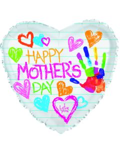 [214091] 18" Mother's Day Hearts & Hand
